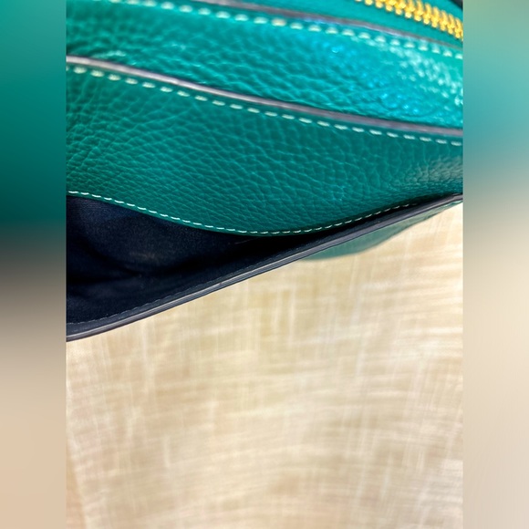 COACH Box Crossbody Bag In Pebble Leather Bright Jade $250 MSRP - Picture 11 of 13
